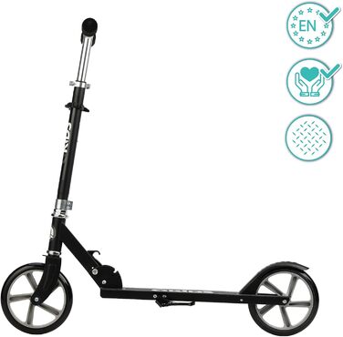 Дитячий алюмінієвий самокат QKids Weiss, складаний, легкий, Ø20 см, міський, до 100 кг, для дітей від 6 років