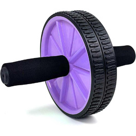 Колесо для пресу OcioDual з ручкою, тренажер для дому, AB Wheel (фіолетовий)