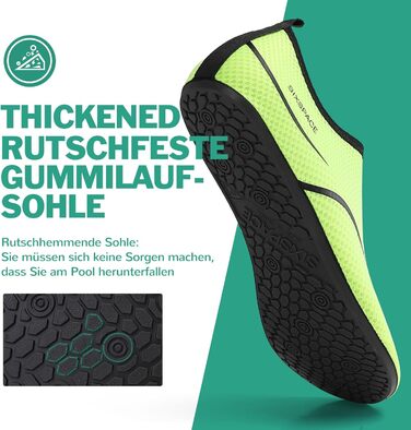 Шкарпетки для плавання та водних видів спорту Sixspace, дихаючі, швидковисихаючі, розмір 34-47