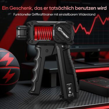 FitBeast Griffkrafttrainer 30–130LB з лічильником – регульований тренажер для рук чоловіків з великими руками, ергономічна ручка, тренування вдома та в офісі