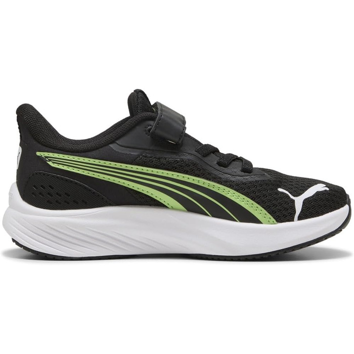Дитячі кросівки PUMA Pounce Lite Ac+ PS, 32 EU, чорний/білий/зелений