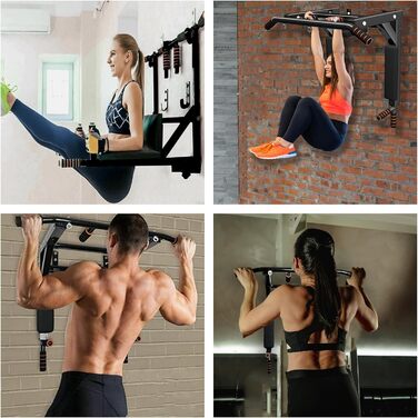 Турнік для підтягувань настінний, для дому та фітнесу, міцні кріплення