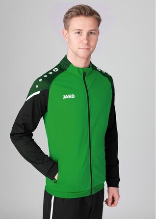 Спортивна куртка JAKO Performance чоловіча, поліестер, колір Soft Green/Чорний, розмір S
