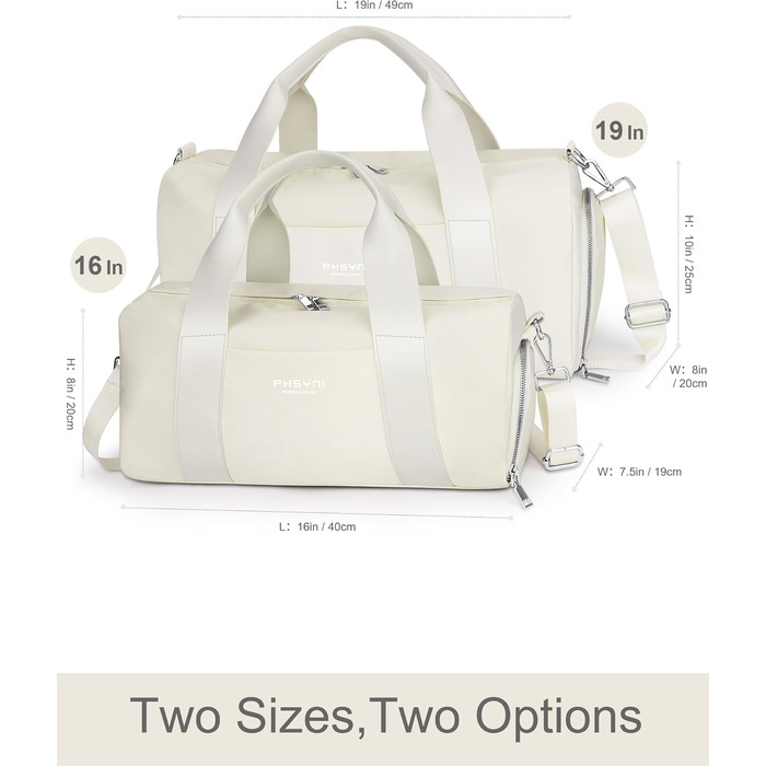 Спортивна сумка 16 дюймів для жінок та дітей з відділенням для взуття та водонепроникним розділенням. Практична для фітнесу, танців, плавання та подорожей, фіолетовий колір