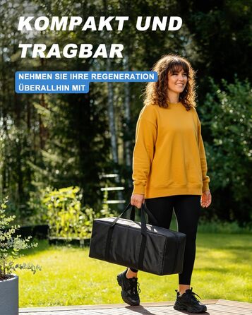 Кріованна для льодяних купань з системою охолодження XL (80 см), комплект з 8 сталевими стійками, термозахистом та сумкою для спорту