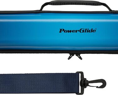 POWERGLIDE Чорний кейс для снукерної кулі: містить 1 кулю з 2 частин, синього кольору