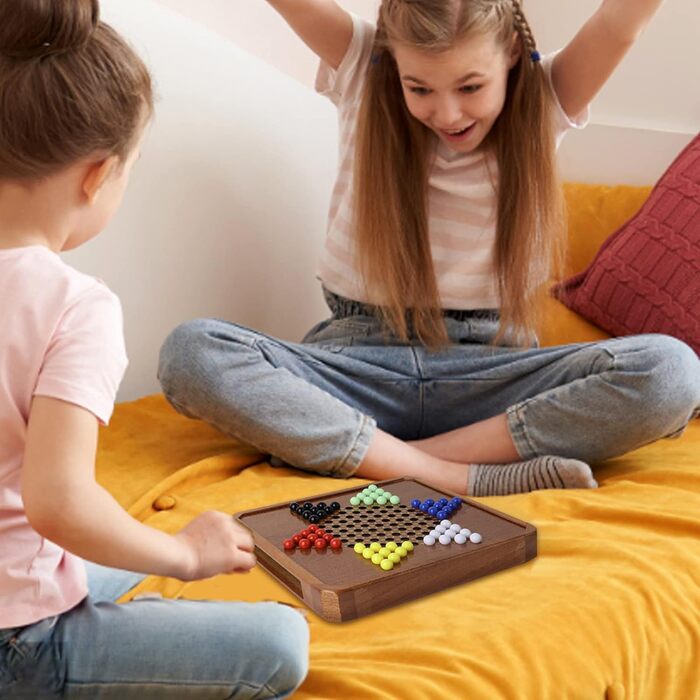 Магнітна дошка Creechwa 29x29 см: дерев'яна шахівниця та дошка для шашок, іграшка для дітей та дорослих