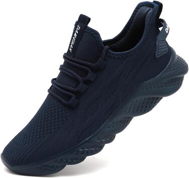 Чоловічі спортивні кросівки для бігу, тенісу, джогінгу та ходьби. Легкі, дихаючі, для вуличної активності та фітнесу. Розмір 46 EU, колір темно-синій