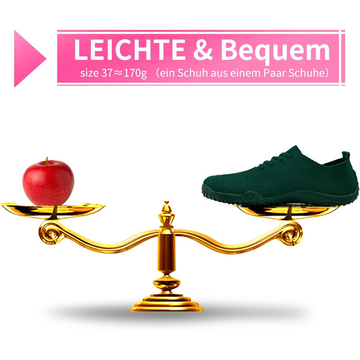 Жіночі кросівки Barfuss: легкі дихаючі сліпони для дому та занять спортом (42 EU, темно-зелені)