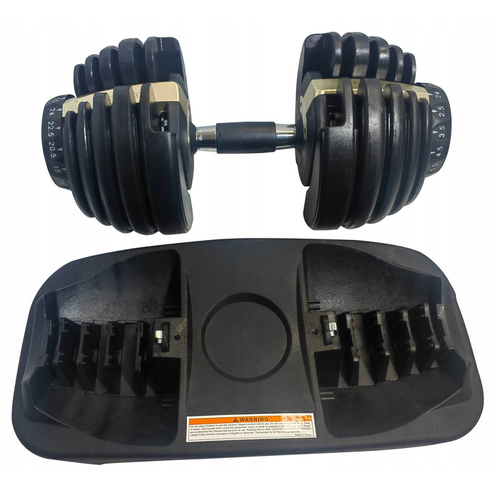 Регульовані чавунні гантелі Life4Fitness 1 x 24 кг