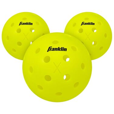 Franklin Sports Pickleball-X Performance 40 Outdoor-Bälle - Жовті м'ячі для піклболу, 40 шт.