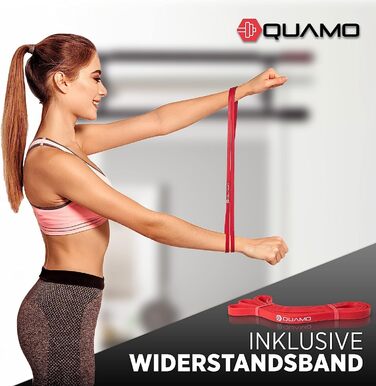 Кліммустанг QUAMO BY LAVUR для дверного прорізу: міцна, неслизька, без свердління, з еластичною стрічкою для домашніх тренувань
