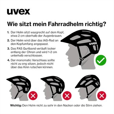 Велошолом UVEX Access для MTB, універсальний, регульований розмір 57-62 см, чорний матовий, оптимізована вентиляція для чоловіків і жінок
