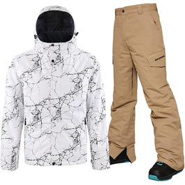 Спортивний костюм YEEFINE для чоловіків: куртка та штани, розмір L, колір хакі