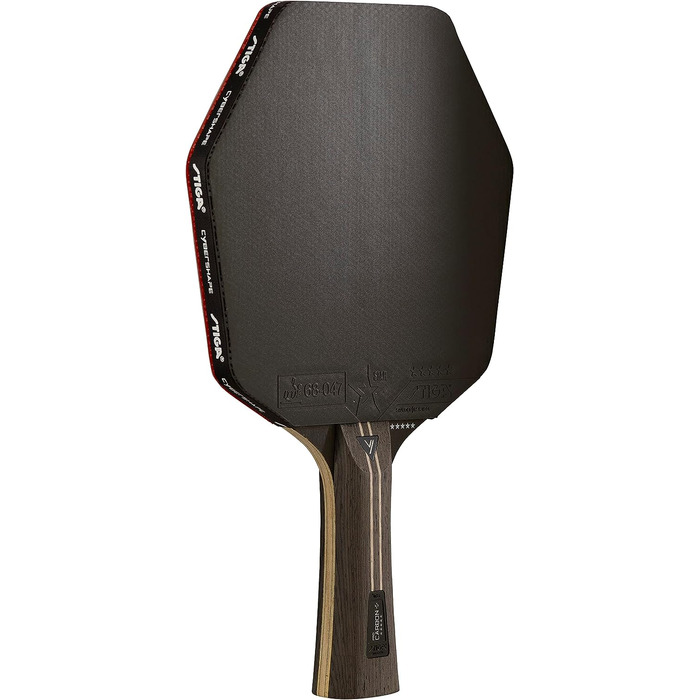 Професійна тенісна ракетка STIGA Cybershape Pro Carbon+, 5-зіркова, шестикутна форма, для атакуючих гравців