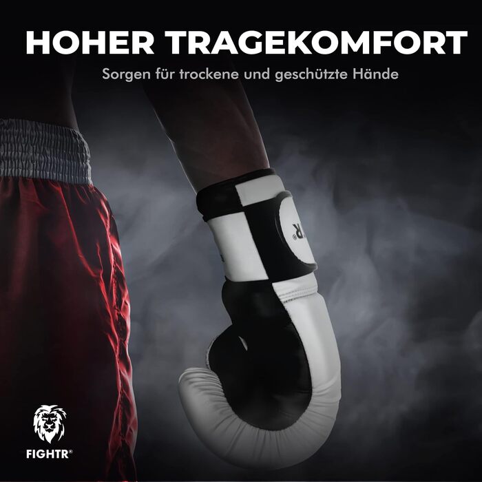 Боксерські рукавички Fightr для боксу, MMA, Муай-Тай і кікбоксингу, максимальний захист і стабільність, розміри 8-16 унцій, з чохлом