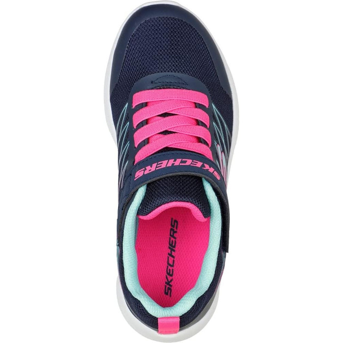 Кросівки Skechers Microspec Bold Delight для дівчаток, 31 EU, темно-сині з рожевою окантовкою