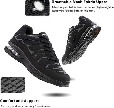 Кросівки для бігу Hitmars: чоловічі та жіночі, спортивні, тенісні, фітнес, бігові. Легкі, чорні, розміри EU 36-48