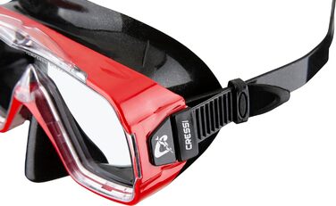 Маска для снорклінгу Cressi Sirena Premium чорно-червона унісекс