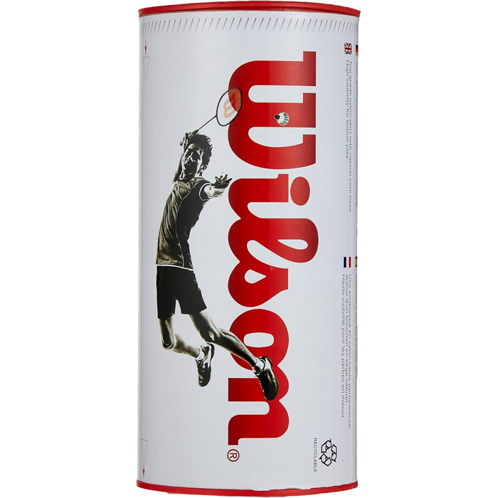 Набір метеликів для бадмінтону Wilson Championship, 6 шт. (77 Grains, середня швидкість)