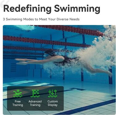 Розумна окуляр для плавання Holoswim 2S AR з фітнес-трекером, чорний