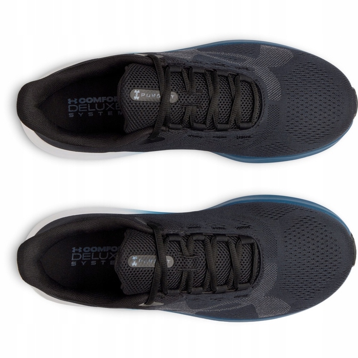 Чоловічі бігові кросівки Under Armour Charged Pursuit 4 Big Logo, чорні, розмір 42