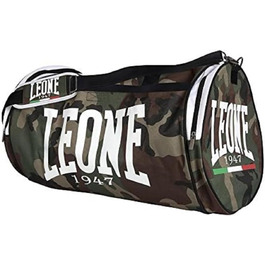 Сумка спортивна LEONE 1947, унісекс, 60x32 см, сіра камуфляж