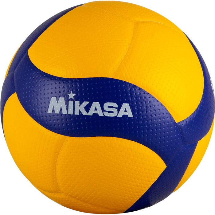 Волейбольний м'яч Mikasa V200W-DVV синьо-жовтий, розмір 5, офіційний ігровий