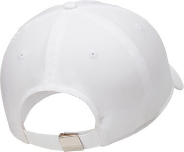 Чоловіча бейсболка Nike Dri-FIT Club (універсальний розмір, білий/сріблястий)