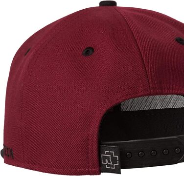 Кепка-снэпбек Rammstein бордового кольору, універсальний розмір