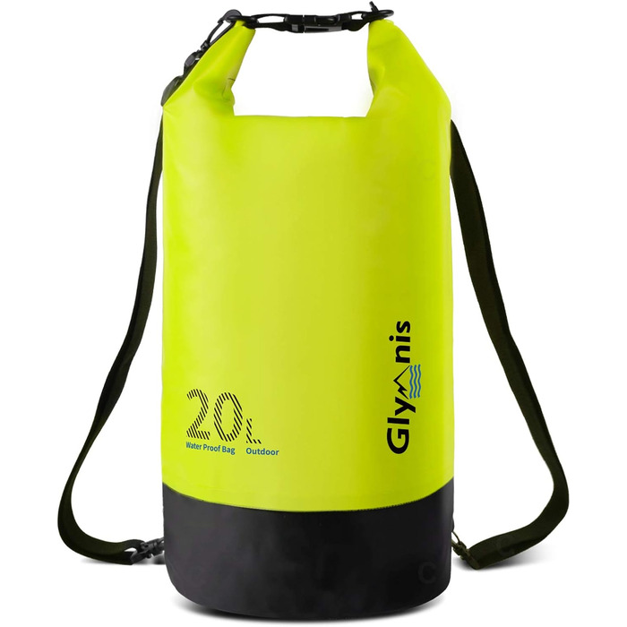 Водонепроникний мішок Glymnis 20L Dry Bag - мішок для активного відпочинку, плавання, кемпінгу (світло-зелений)