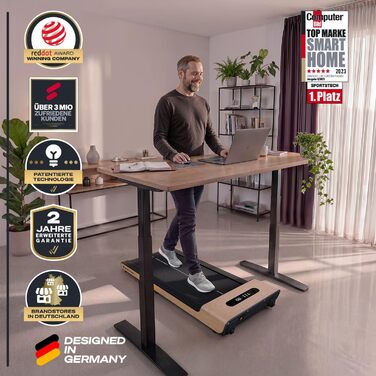 Бігова доріжка Sportstech WalkingPad Pro для дому: складана, до 8 км/год, з лічильником кроків, для офісу та дому, вантажність 120 кг, з додатком, тиха, німецька якість