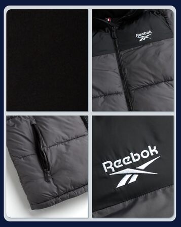 Куртка чоловіча Reebok Rbk Heavy Puffr V2, утеплювач – штучний пух, колір оливковий/листя, розмір S