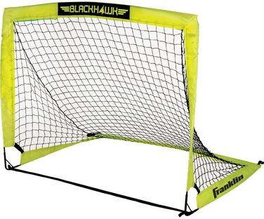 Портативні футбольні ворота Franklin Sports Blackhawk 4x3 футів для вулиці та приміщення, складані, поп-ап конструкція