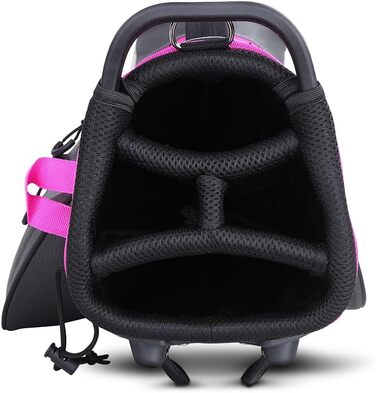 Сумка для гольфу Big Max Dri Lite Seven 2024 - чорно-фуксія-біла