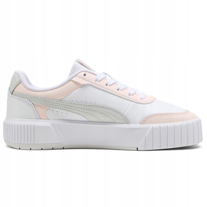Жіночі шкіряні кросівки на платформі Puma Carina Mia, білі