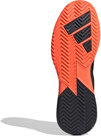 Чоловічі тенісні кросівки Adidas Defiant Speed 2, розмір 41 1/3 EU, чорний/помаранчевий