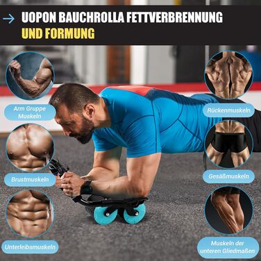 Автоматичний ролик для пресу з відскоком, нові колеса, тренажер для пресу, ролик для пресу з подвійними колесами