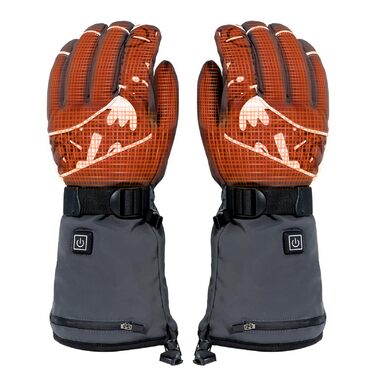 Нагріваючі рукавички Minthouz W13 з акумулятором 5V 5000mAh для чоловіків та жінок, сенсорний екран, водонепроникність, для активного відпочинку