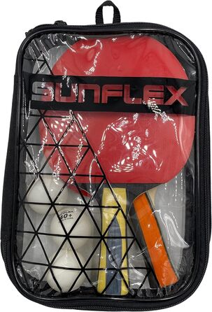 Sunflex Color COMP B35 ракетка для настільного тенісу, ITTF, синя накладка, для досвідчених гравців, вигнута ручка, для тренувань та хобі