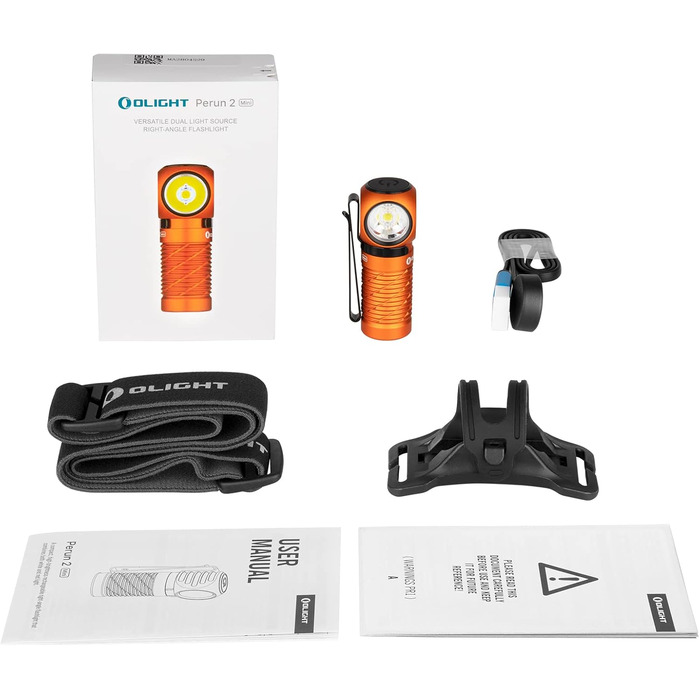 Ліхтар налобний Olight Perun 2 Mini 1100 люмен, USB, червоне світло, 5 режимів, водонепроникний, для кемпінгу та надзвичайних ситуацій