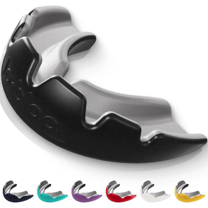 Захисна капа Lobloo SLICK для контактних видів спорту: MMA, хокей, футбол, регбі. Капа з подвійною щільністю, універсальний розмір (від 14 років), чорна.