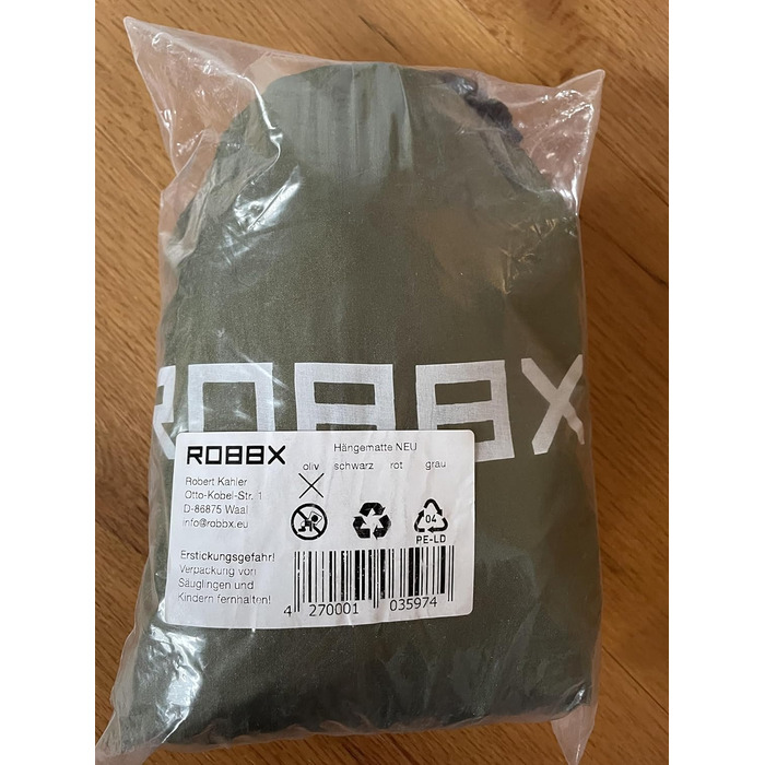Гамак для відпочинку на відкритому повітрі ROBBX® з москітною сіткою на 2 особи | Максимальне навантаження 300 кг | Подвійний гамак з комплектом кріплень | Нейлоновий гамак для кемпінгу та подорожей | 290x140 см (Червоний)
