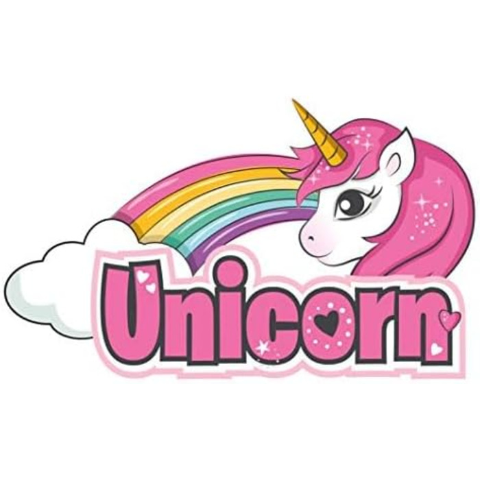 Дитячий велосипед Einhorn для дівчаток, 16 дюймів, з додатковими колесами, сидінням для ляльки та кошиком – Оригінальний дитячий велосипед-єдиноріг, подарунок для дівчинки