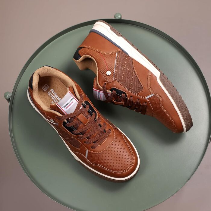 ARRIGO BELLO Чоловічі кросівки: зручні, універсальні, для відпочинку, роботи та прогулянок на природі. Розміри 41-46 (колір: коричневий)