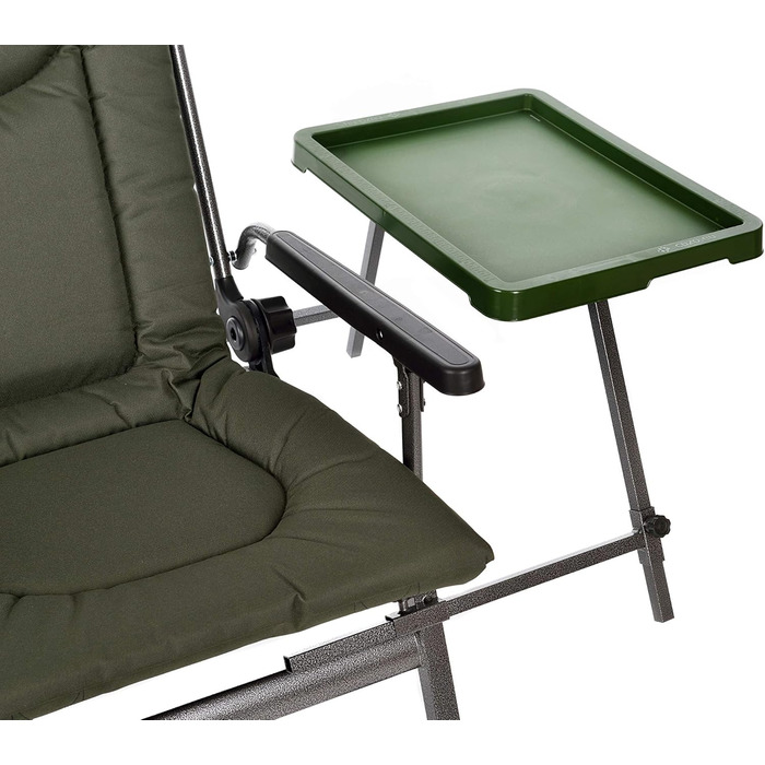 Крісло для риболовлі Carp Angelstuhl F5R ST/P Deluxe з високою спинкою та столиком для вудлищ, поліестер