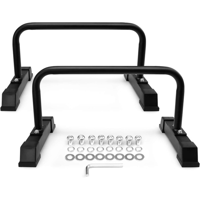 Паралелепи Yes4All для віджимань та витягувань, сталеві ручки з деревом, обладнання для калістеніки, фітнес, тренування з власною вагою