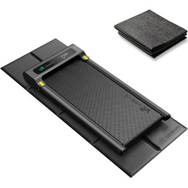 UREVO Smart Walking Pad - компактний біговий килимок під стіл з двома амортизаторами, додаток для тренувань з відстеженням та режимом MIIT, керування пультом або додатком для дому та офісу
