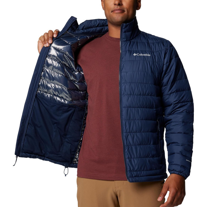 Чоловіча утеплена куртка Columbia Powder Lite II, темно-синя (Collegiate Navy), розмір L