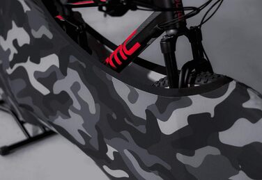 Чохол для велосипеда Velo Sock Unisex для дорослих, універсальний, камуфляж чорний, підходить для 99% велосипедів